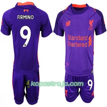 Billiga Fotbollströjor Liverpool FIRMINO 9 Barn Borta tröja 2018/19 Kortärmad
